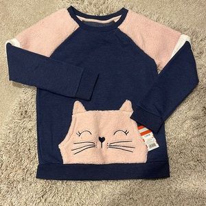 Cat & Jack Girls Fleece Cat Pullover